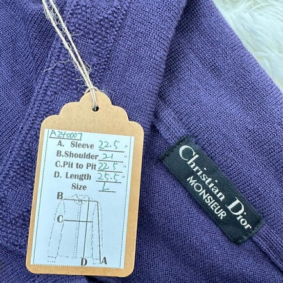 Dior Vintage Sweater Unisex 100% wool - Picture 3 of 9